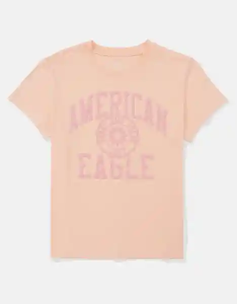 Camiseta Mujer Rosado Talla MEDIUM American Eagle