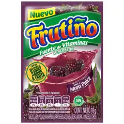 Frutiño Bebida en Polvo Sabor Mora Dulce