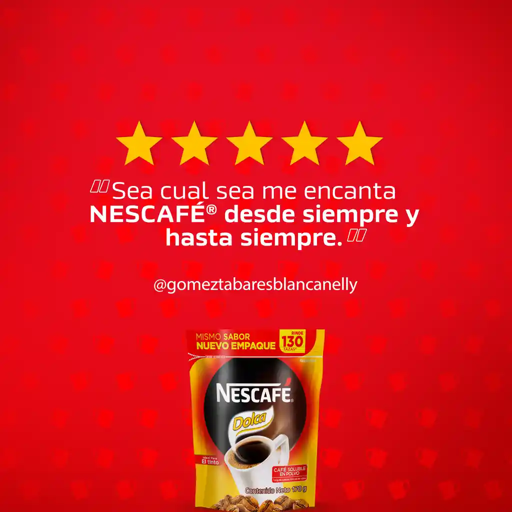 Café soluble NESCAFÉ Dolca x 47g