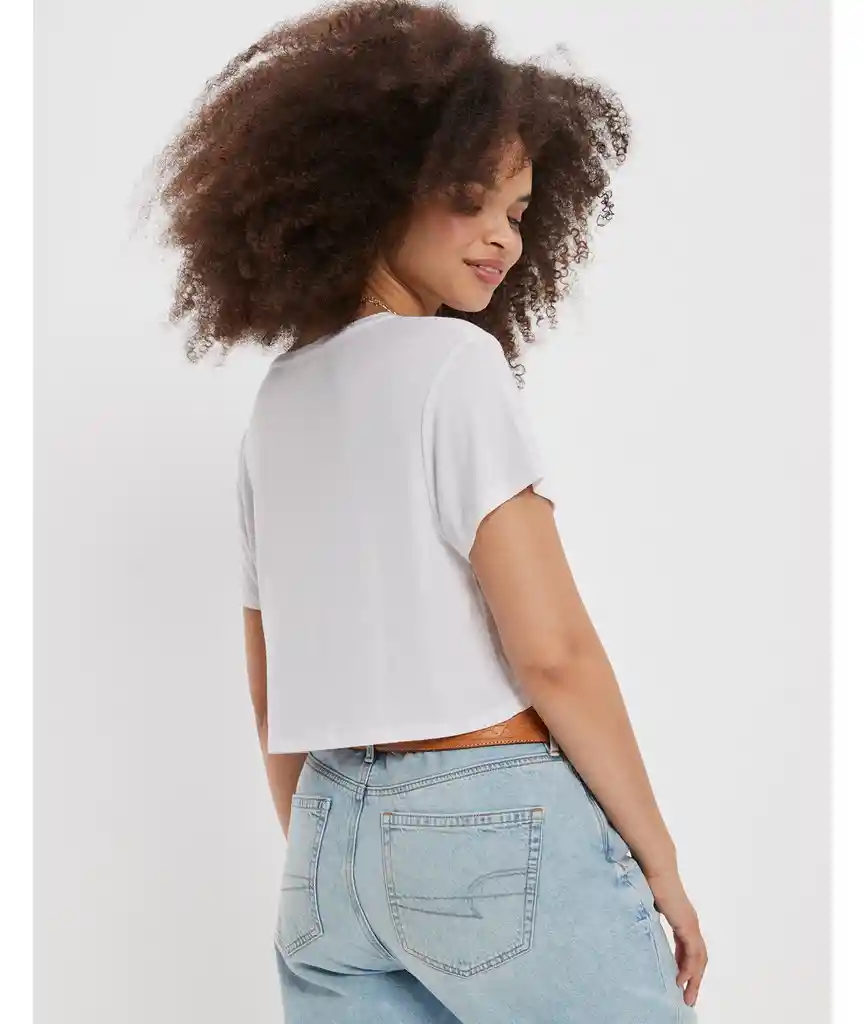 Camiseta Mujer Blanco Talla LARGE 400388201899 American Eagle