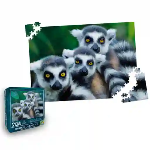 Ronda Rompecabezas Colección Vida Lemur