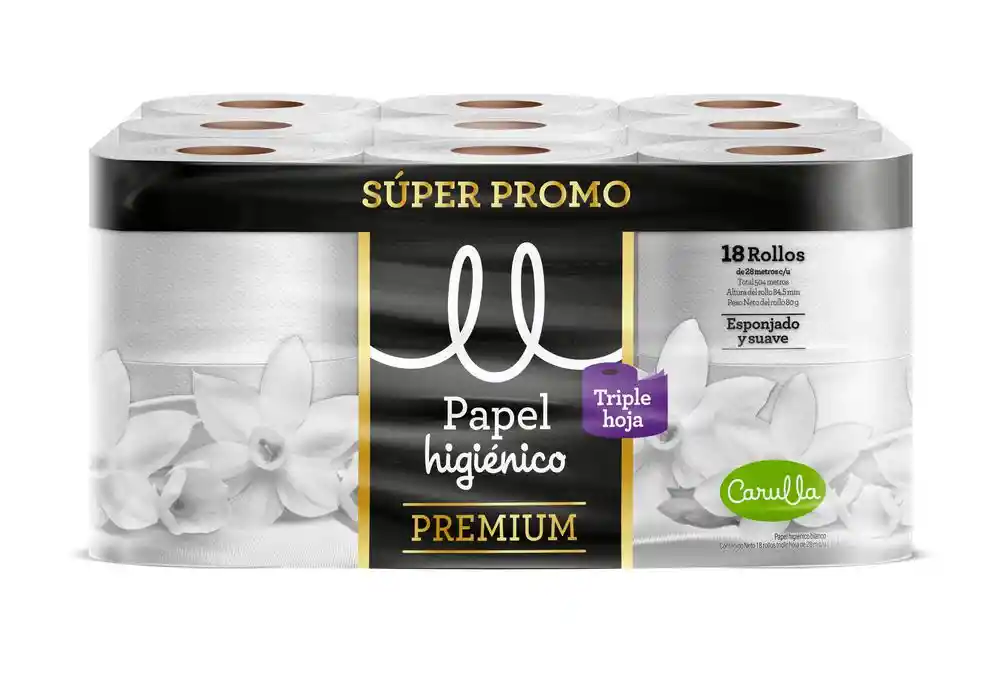 Papel Higienico Premium Carulla (504 Mts)