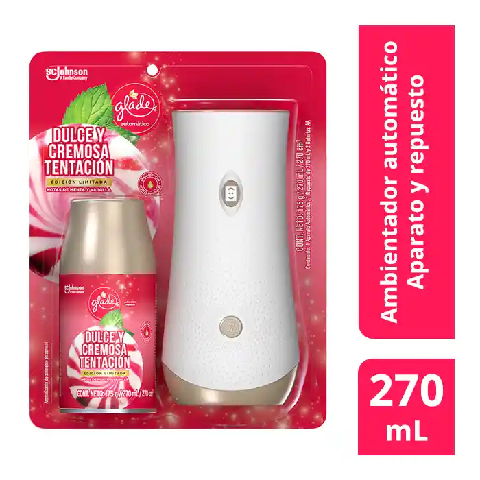 Glade Ambientador Automático Dulce y Cremosa Tentación