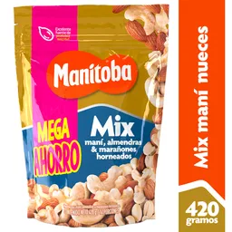 Manitoba Mix de Maní Almendras y Marañones Horneados