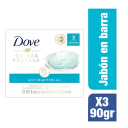 Dove Jabón Antibacterial Cuida y Protege