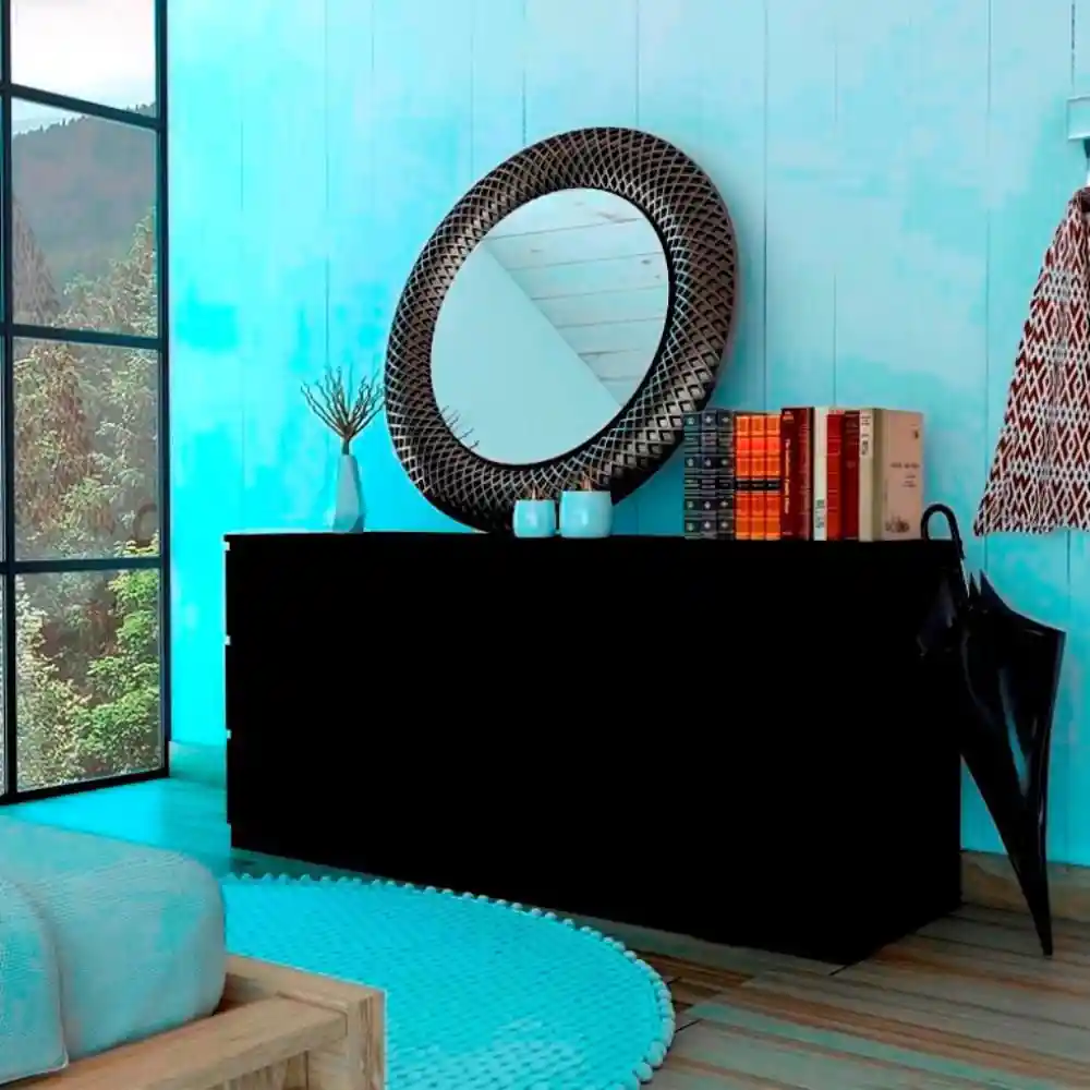 Comoda Doble 6c Asteria Wengue Rta Design Clw 5956