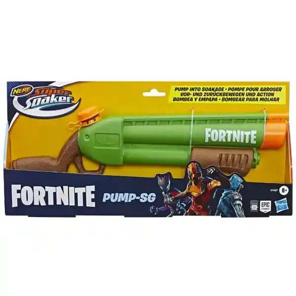 Nerf Lanzador de Agua Super Soaker Fortnite Pump-Sg