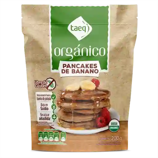 Taeq Pancakes Banano Verde y Amarillo Libre de Gluten Orgánico