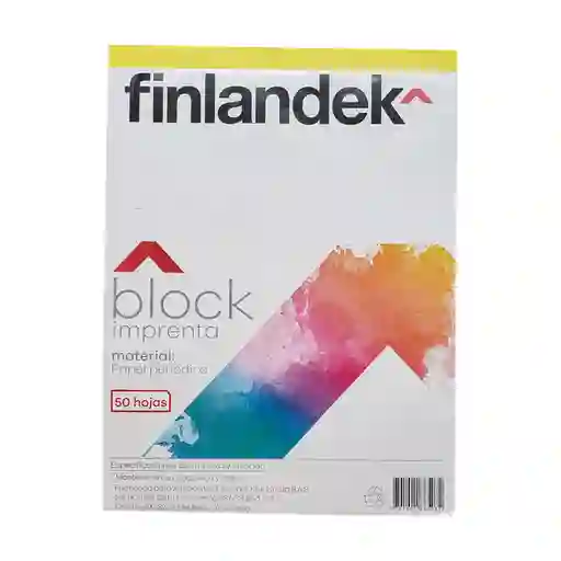 Finlandek Block Imprenta Tamaño Carta