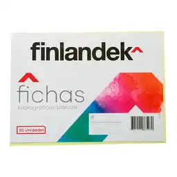 Finlandek Fichas Bibliográficas Blanca