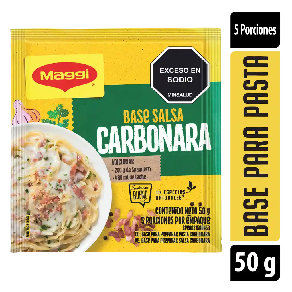 Salsa MAGGI para pasta Carbonara x 50g