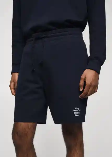 Short Tierra Navy Talla XL Hombre Mango