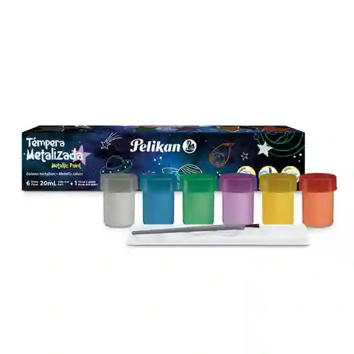 Pelikan Caja Tempera Metálica