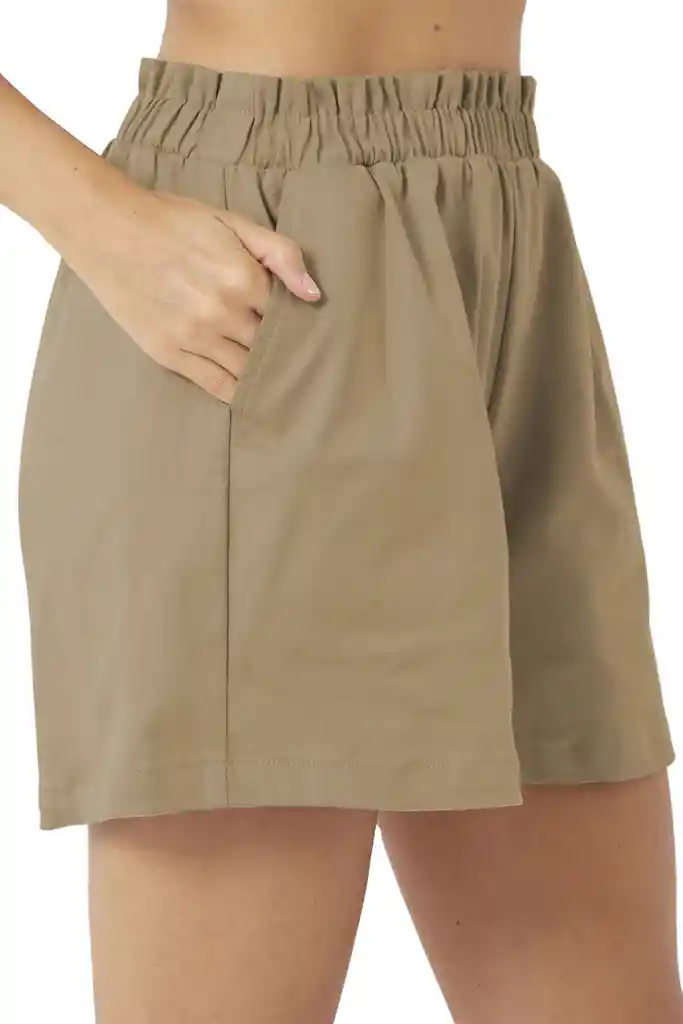 Short Verde Militar Para Mujer Nihlo