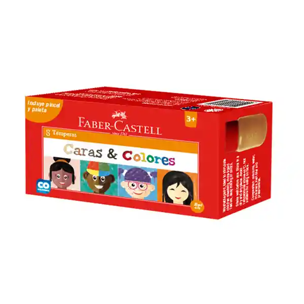 Faber Castell Caja Tempera Caras Y Colores