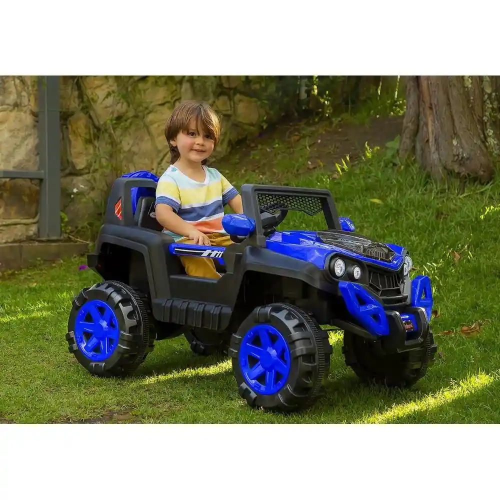 Prinsel Carro Eléctrico Para Niños Off Road Azul