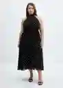 Vestido Adela Negro Talla 27 Mujer Mango