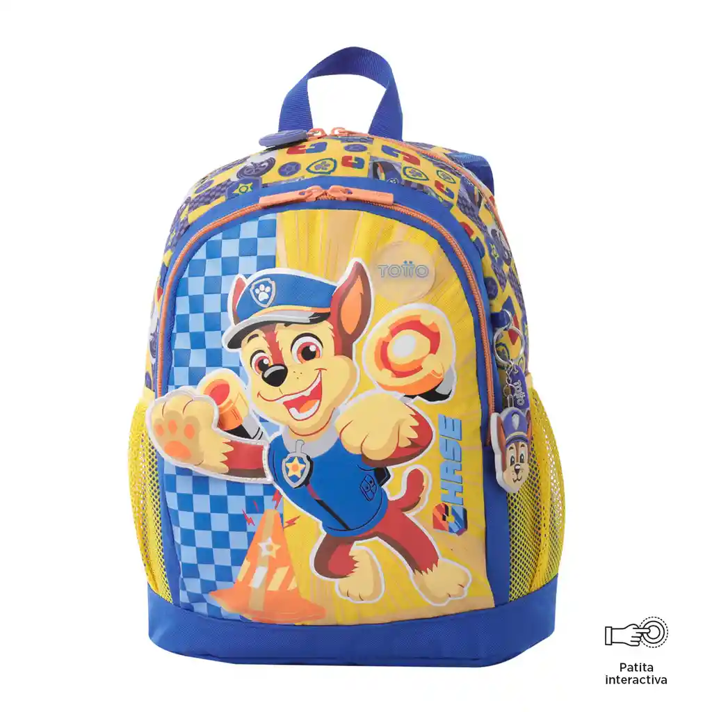 Morral Para Niño Paw Patrol Chase Mediano Azul