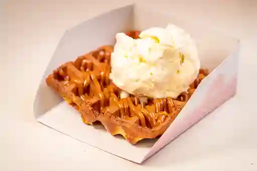 Waffle de Nutella y Helado