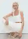 Enterizo Mono Lionela Offwhite Talla M Mujer Mango