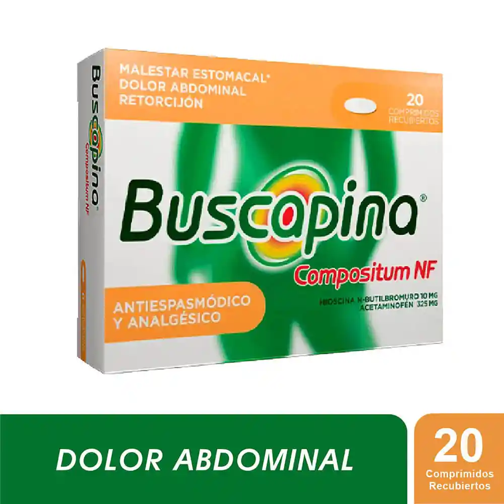 Buscapina Compostium NF Comprimidos Recubiertos (10 mg / 325 mg) 