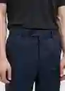 Pantalón Amalfi Navy Talla 40 Hombre Mango