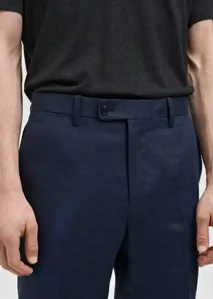 Pantalón Amalfi Navy Talla 40 Hombre Mango