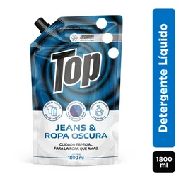 Top Detergente Líquido Jeans & Ropa Oscura 1800 mL