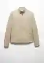 Chaqueta Talco Beige Talla XXL Hombre Mango
