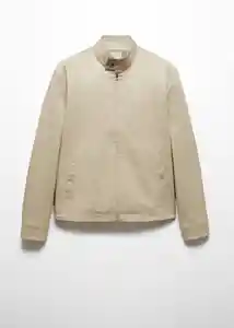 Chaqueta Talco Beige Talla XXL Hombre Mango