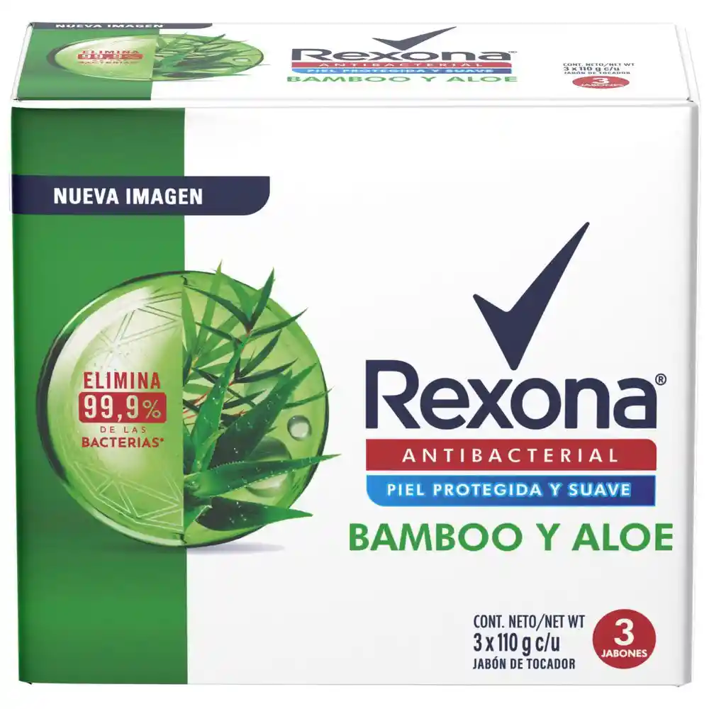 Rexona Jabón Antib Bamboo Aloe