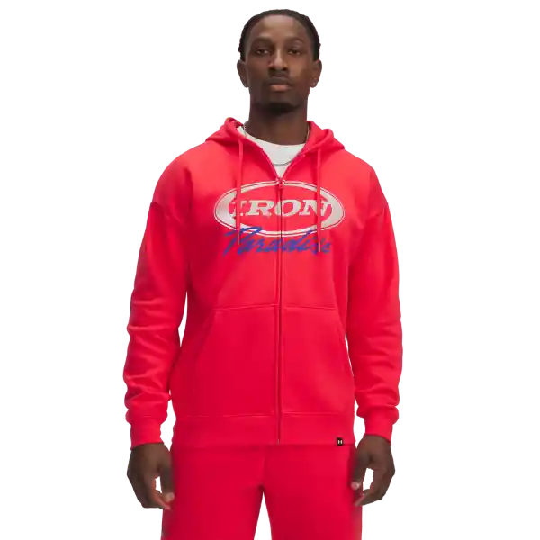 Under Armour Buzo Hoodie Rock Icon Fleece Fz Lifestyle Rojo LG