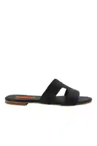 Sandalias Plana Siona Negro Talla 36 Mercedes Campuzano