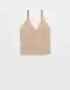 Camiseta Aerie Mujer Beige T SMALL 400382107531 American Eagle