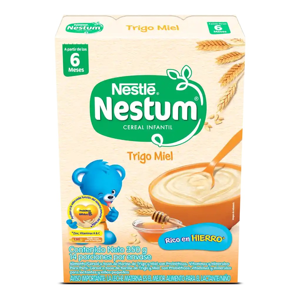 Cereal infantil NESTUM Trigo Miel x 350g