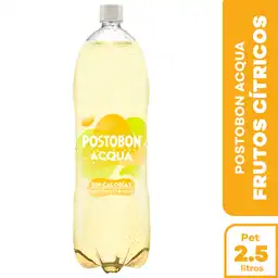 Postobón Acqua Gaseosa Frutos Cítricos Familiar 2500 mL