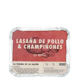El Molde Lasaña de Pollo y Champiñones