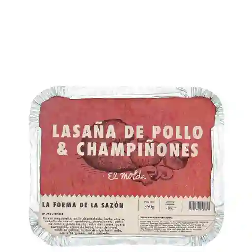 El Molde Lasaña de Pollo y Champiñones
