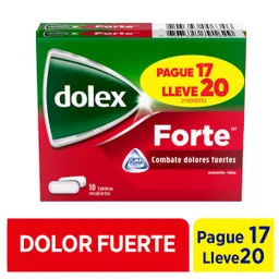 Dolex Forte Acetaminofen/cafeina 500/65 Mg Tabl