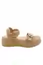Spadrilla Plataforma Beige Shine