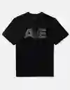 Camiseta Hombre Negro Talla: LARGE 3774001 American Eagle