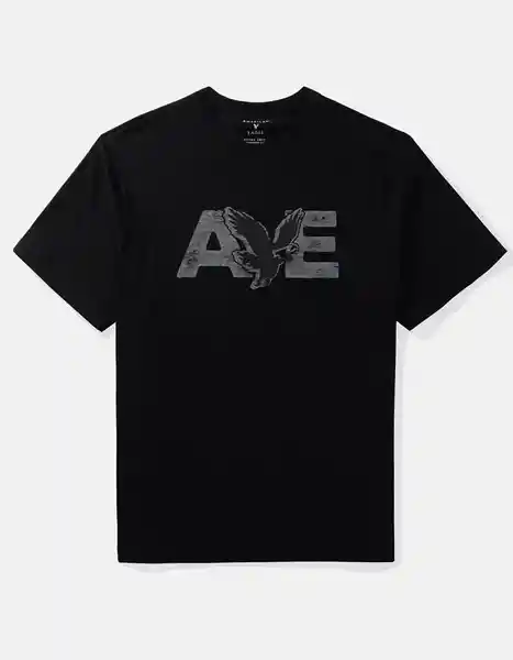 Camiseta Hombre Negro Talla: LARGE 3774001 American Eagle