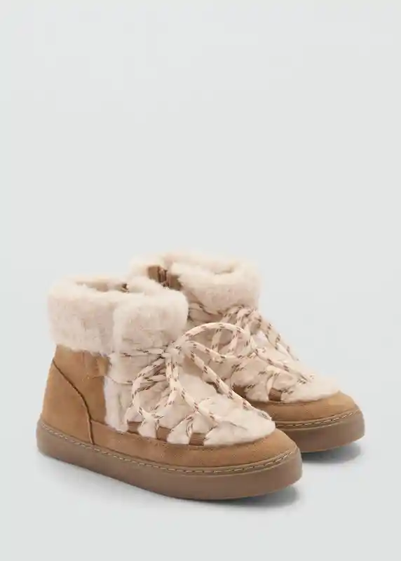 Botines Zuric Camel Talla 36 Niñas Mango
