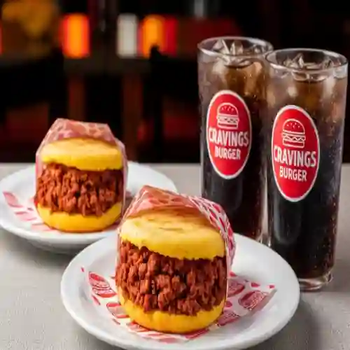 Arepa con Chorizo Doble + Bebidas