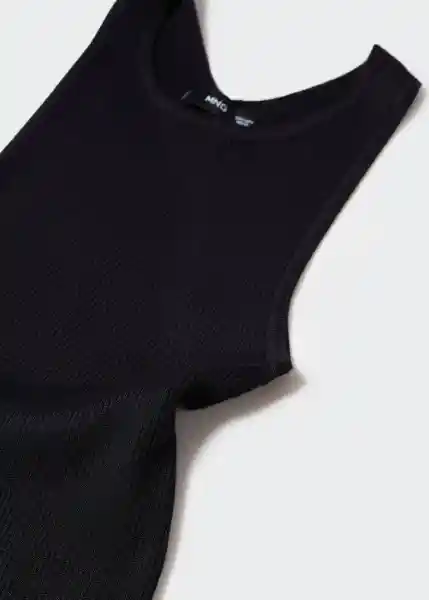 Vestido Pasi Negro Talla M Mujer Mango