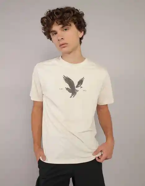 Camiseta Hombre Blanco Talla MEDIUM 4290106 American Eagle