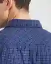 Camiseta Plaid Azul Dark Ultra Oscuro T. L Chevignon