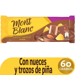 Mont Blanc Barra de Chocolate con Nueces y Trozos de Piña