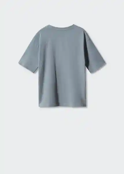 Camiseta College Azul Talla 12 Niños Mango