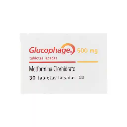 Glucophage (500 mg) 30 Tabletas